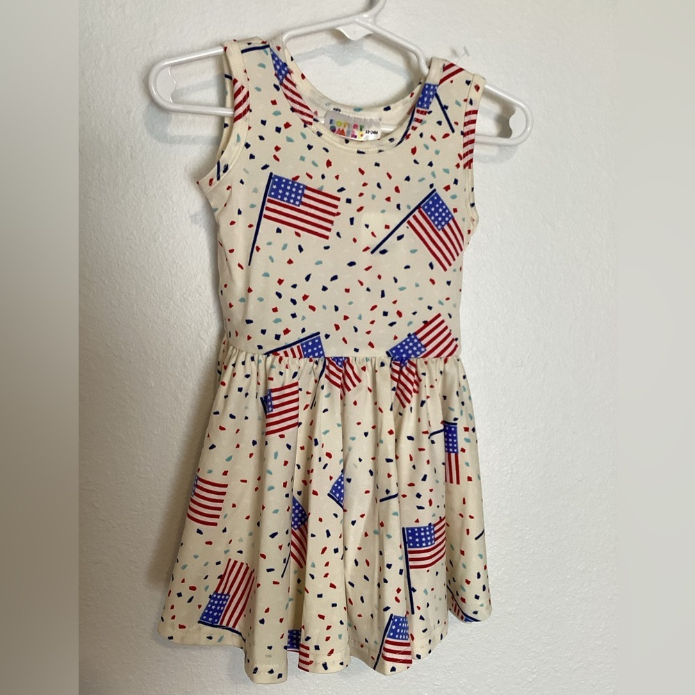 Dot Dot Smile Patriotic toddler dress